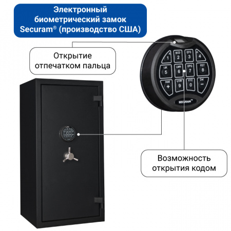 Сейф с биометрическим замком Royal Guard 94 FLOCK